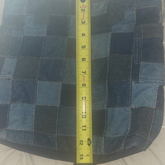 Color block Donna sharp denim purse . In good condition - Picture 11 of 11